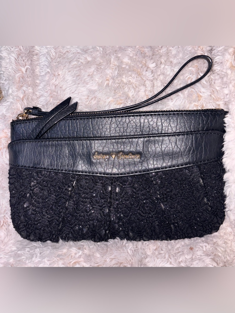 Juicy Couture Black Lace Clutch
